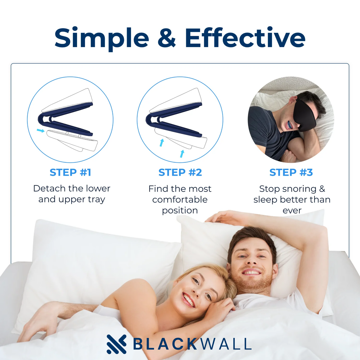 Blackwall® Plus™ Adjustable Anti-Snoring Mouthpiece